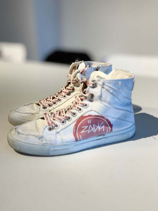 Zadig & Voltaire Shoes - Zadig & Voltaire High Flash Canvas High-Top Sneakers